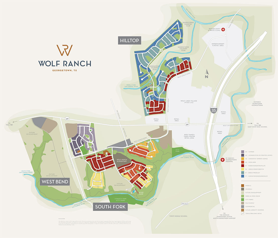 Wolf Ranch Site Plan Map (Mobile)